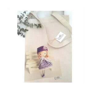 Tote bag diseño impreso Modelo Muñeca