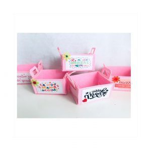 Mini cesta/ caja fieltro día de la madre