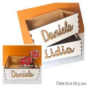 Caja / cesta de madera