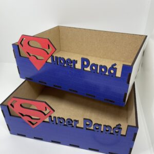 Caja de madera diseño impreso