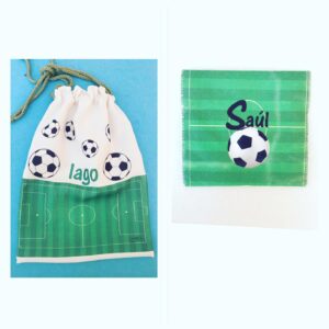 Bolsa merienda diseño impreso Futbol