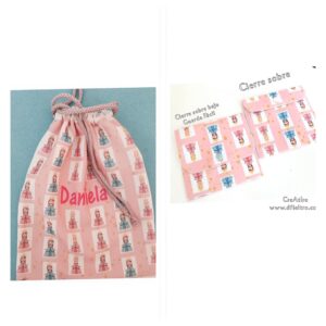 Bolsa merienda diseño impreso Princesas