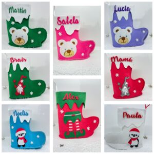 Bota navidad personalizada