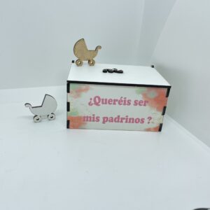 Cofre / Joyero de madera impresos