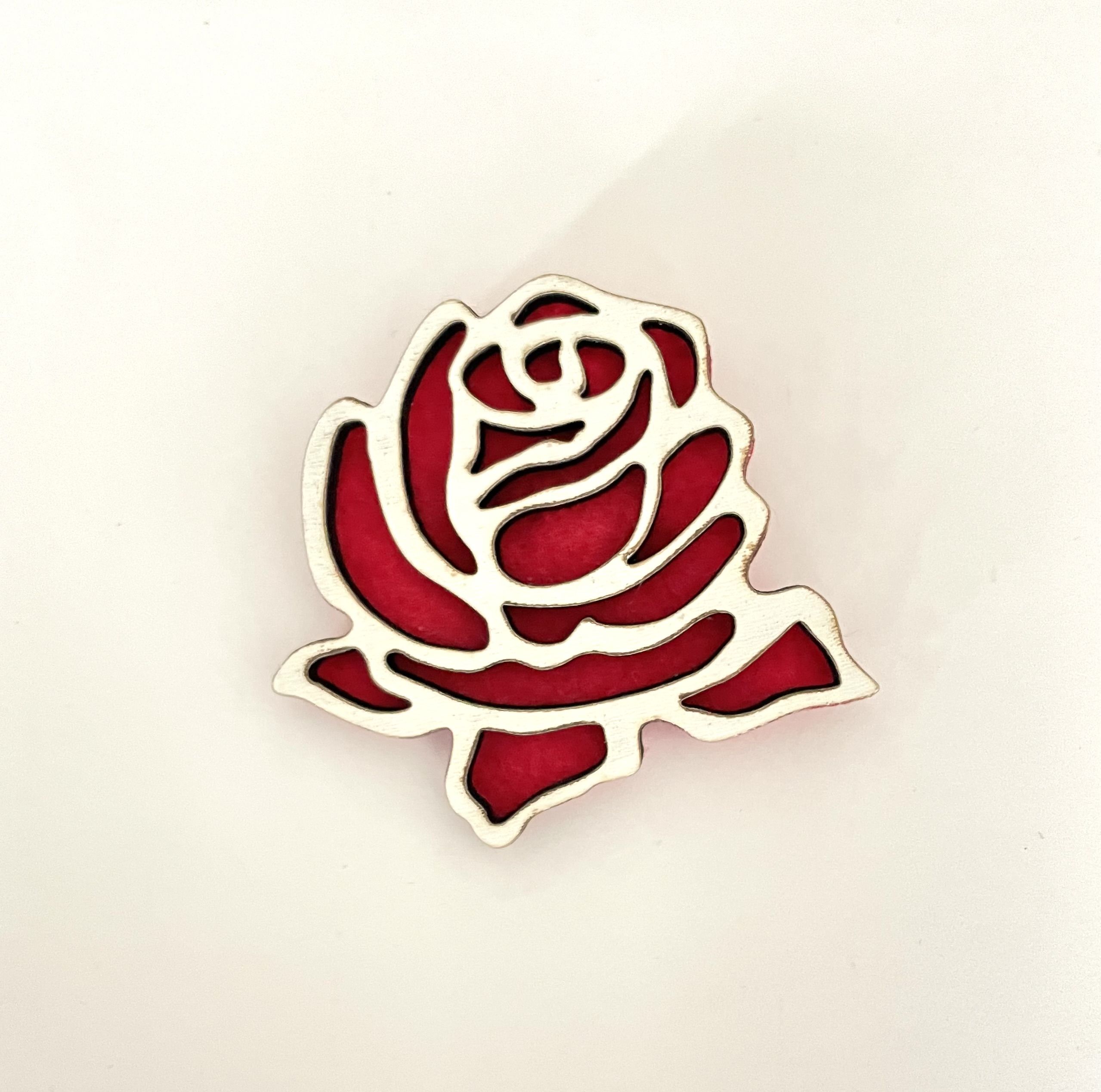 Broches flor madera - Imagen 13