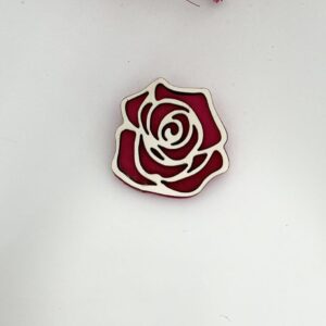 Broches Flor madera