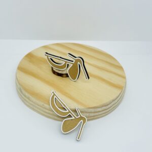 Broches gaita madera