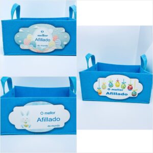 Caja ahijados en fieltro