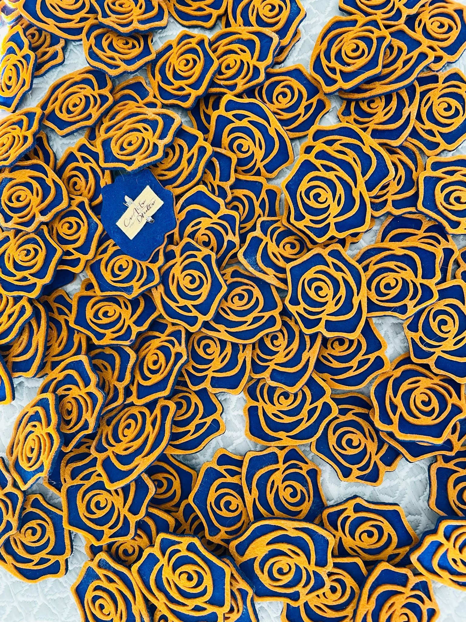 Broches flor fieltro - Imagen 7