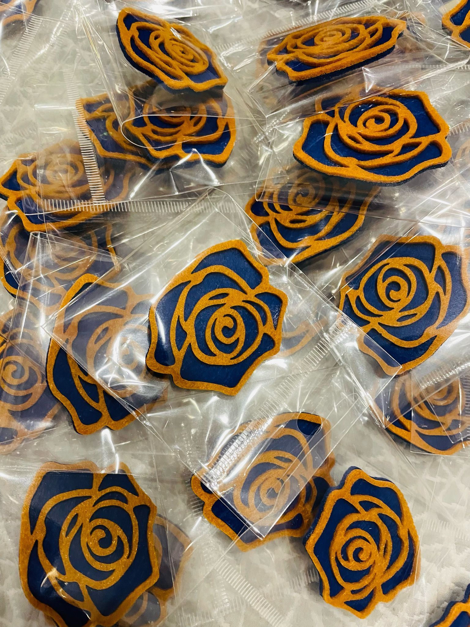 Broches flor fieltro - Imagen 10