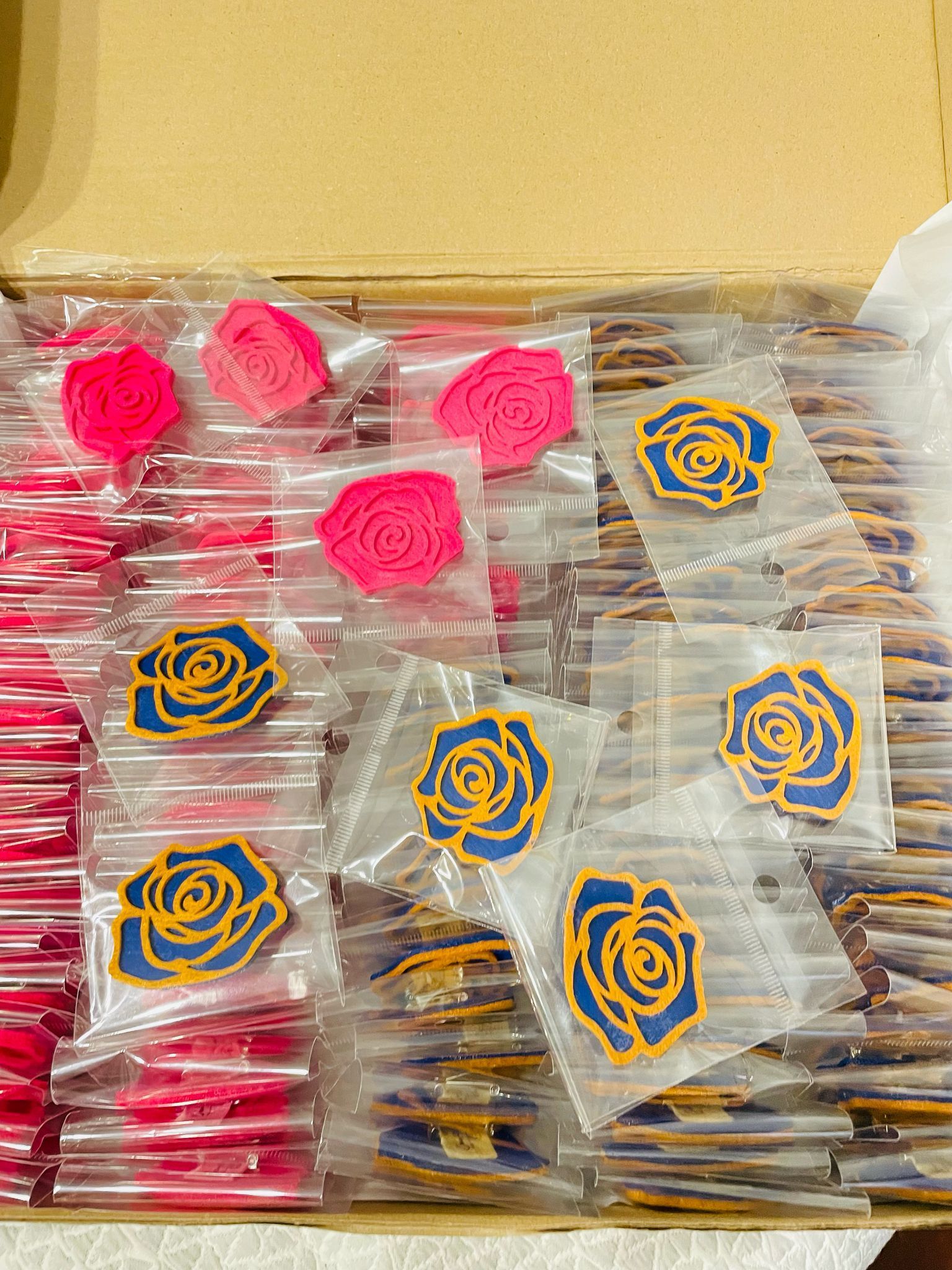 Broches flor fieltro - Imagen 8
