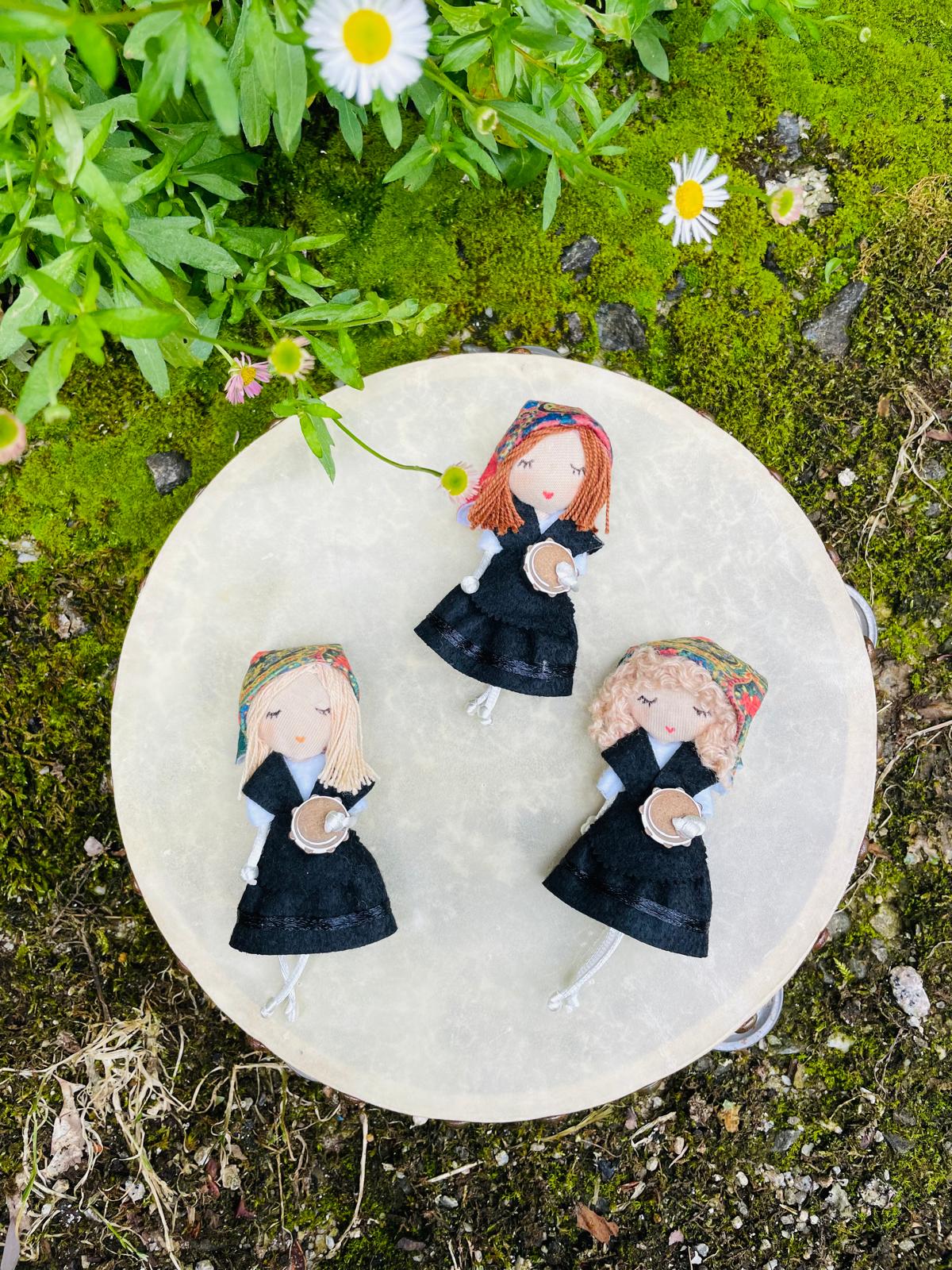 Broche Muñeca Gallega pandeireteira - Imagen 6