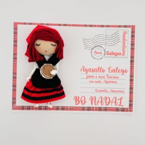 Broche Muñeca Gallega pandeireteira