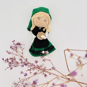 Broche Muñeca Gallega pandeireteira