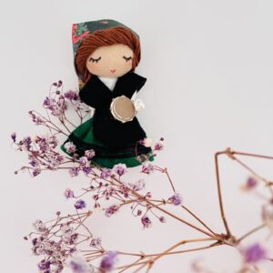 Broche Muñeca Gallega pandeireteira