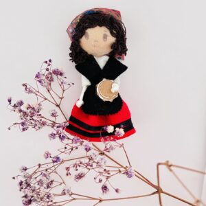Broche Muñeca Gallega pandeireteira