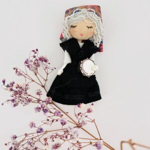 Broche Muñeca Gallega pandeireteira